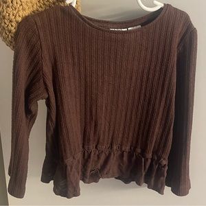 ZARA • Toddler Babydoll Wide Rib Shirt